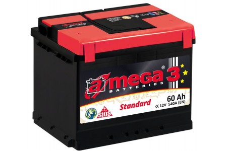 Аккумулятор A-mega Standard 60 R+ 540 A (EN)